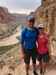 Heather McClure and I at The Granaries, in the Grand Canyon